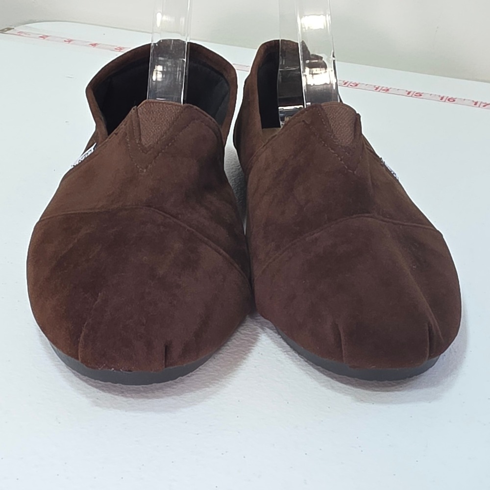 Corkys Sues Brown Faux‎ Suede Slip On Alpargata Flats Shoes Womens 10 Comfort - Picture 3 of 7